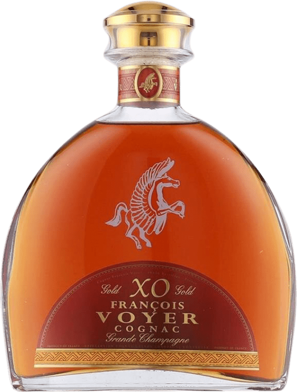 112,95 € Envío gratis | Coñac Francois Voyer Gold — Edición Oro XO Extra Old — Extra Viejo A.O.C. Cognac Francia 70 cl