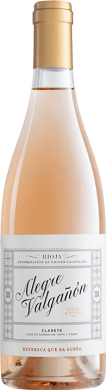 12,95 € Envoi gratuit | Vin Rosé Alegre Valgañón Clarete D.O.Ca. Rioja Espagne Garnacha — Grenache, Viura Bouteille 75 cl