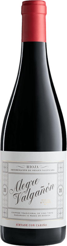 16,95 € Envío gratis | Vino Tinto Alegre Valgañón D.O.Ca. Rioja España Tempranillo, Garnacha 75 cl