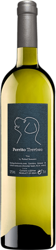 10,95 € Envío gratis | Vino Blanco Somonte Perrito Travieso España Godello 75 cl