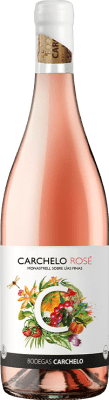 10,95 € Kostenloser Versand | Roséwein Carchelo Rosé D.O. Jumilla Spanien Monastrell 75 cl