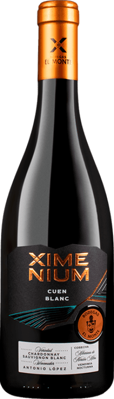 16,95 € Бесплатная доставка | Креплёное вино El Monte Ximenium Cuen D.O. Montilla-Moriles Испания Chardonnay — Шардоне, Sauvignon — Совиньон 75 cl