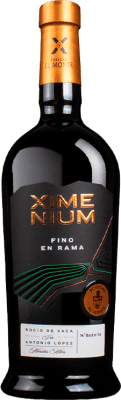 25,95 € Envío gratis | Vino Generoso Fortificado El Monte Ximenium Fino en Rama D.O. Montilla-Moriles España Pedro Ximénez 75 cl
