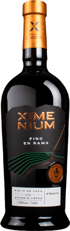 33,95 € Бесплатная доставка | Крепленое вино El Monte Ximenium Fino en Rama D.O. Montilla-Moriles Испания Pedro Ximénez бутылка 75 cl
