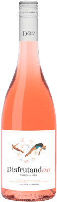 10,95 € Envio grátis | Vinho rosé Juan Gil Disfrutando 0,0 Rosado D.O. Jumilla Espanha Tempranillo, Syrah Garrafa 75 cl Sem Álcool