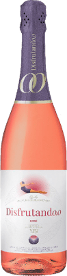 10,95 € Spedizione Gratuita | Spumante Rosato Juan Gil Disfrutando D.O. Jumilla Spagna Tempranillo, Syrah 75 cl 0.0 Zero Zero Senza Alcol
