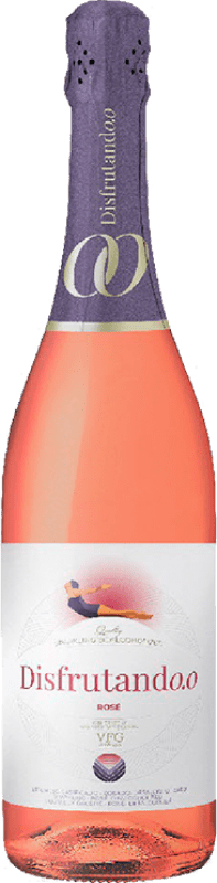 12,95 € Envío gratis | Espumoso rosado Juan Gil Disfrutando 0,0 D.O. Jumilla España Tempranillo, Syrah Botella 75 cl Sin Alcohol