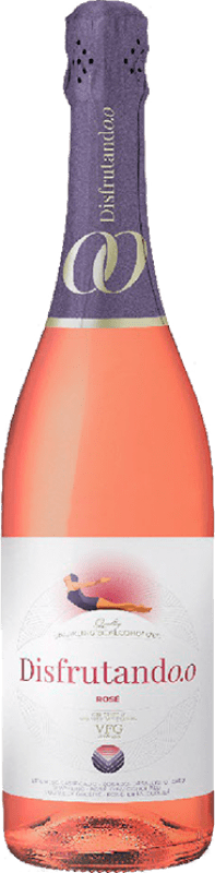 10,95 € Envoi gratuit | Vin Mousseux Rosé Juan Gil Disfrutando 0,0 D.O. Jumilla Espagne Tempranillo, Syrah Bouteille 75 cl Sans Alcool