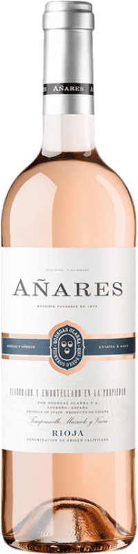 7,95 € Free Shipping | Rosé wine Olarra Añares Rosado D.O.Ca. Rioja Spain Tempranillo, Mazuelo, Viura, Tempranillo White Bottle 75 cl