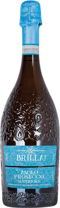 18,95 € Бесплатная доставка | Белое игристое Brilla D.O.C.G. Asolo Prosecco Италия Glera бутылка 75 cl