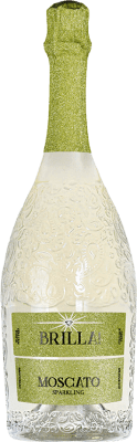 16,95 € Envío gratis | Espumoso blanco Brilla I.G.T. Grappa Piemontese Piemonte Italia Moscato Blanco Botella 75 cl