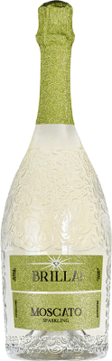 16,95 € Spedizione Gratuita | Spumante bianco Brilla I.G.T. Grappa Piemontese Piemonte Italia Moscato Bianco Bottiglia 75 cl