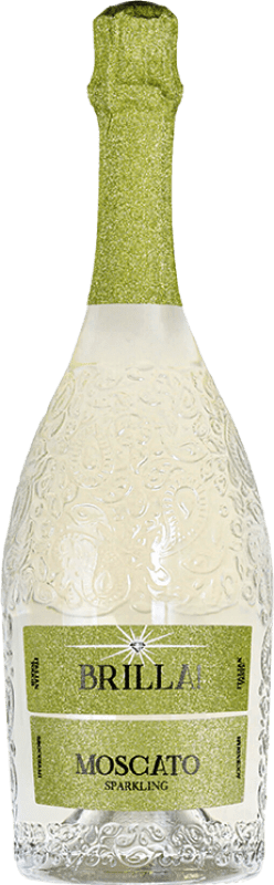 16,95 € Spedizione Gratuita | Spumante bianco Brilla I.G.T. Grappa Piemontese Piemonte Italia Moscato Bianco Bottiglia 75 cl