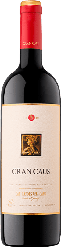 22,95 € 免费送货 | 红葡萄酒 Can Ràfols Gran Caus 珍藏 D.O. Penedès 西班牙 Merlot — 梅洛, Cabernet Sauvignon — 赤霞珠, Cabernet Franc — 品丽珠 瓶装 75 cl