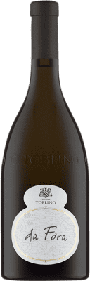 32,95 € Spedizione Gratuita | Vino bianco Cantina Toblino Da Fòra Bio D.O.C. Trentino Italia Manzoni Bianco Bottiglia 75 cl