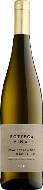 17,95 € Envio grátis | Vinho Branco Cavit Bottega Vinai D.O.C. Trentino Itália Gewürztraminer 75 cl