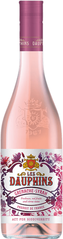 9,95 € Spedizione Gratuita | Vino rosato Cellier des Dauphins Mediterranée Rosado A.O.C. Francia Francia Syrah, Grenache Bottiglia 75 cl