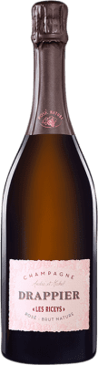 61,95 € 送料無料 | ロゼスパークリングワイン Drappier Rosé les Riceys ブルットの自然 A.O.C. Champagne フランス Pinot Black ボトル 75 cl