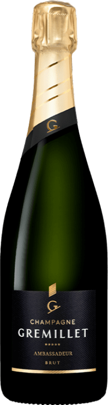 43,95 € Kostenloser Versand | Weißer Sekt Gremillet Ambassadeur Brut — Herb A.O.C. Champagne Frankreich Pinot Noir — Spätburgunder, Chardonnay 75 cl