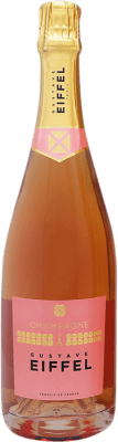 59,95 € Envío gratis | Espumoso rosado Gustave Eiffel Rosé A.O.C. Champagne Francia Pinot Negro, Chardonnay, Pinot Meunier Botella 75 cl