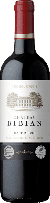 15,95 € Kostenloser Versand | Rotwein Château Bibian A.O.C. Haut-Médoc Frankreich Merlot, Cabernet Sauvignon, Cabernet Franc, Petit Verdot Flasche 75 cl
