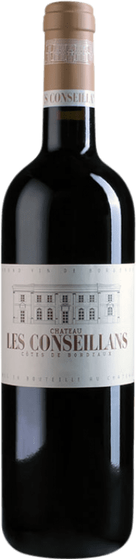 19,95 € 免费送货 | 红酒 Château Les Conseillans A.O.C. Côtes de Bordeaux 法国 Merlot, Cabernet Sauvignon, Cabernet Franc, Malbec 瓶子 75 cl