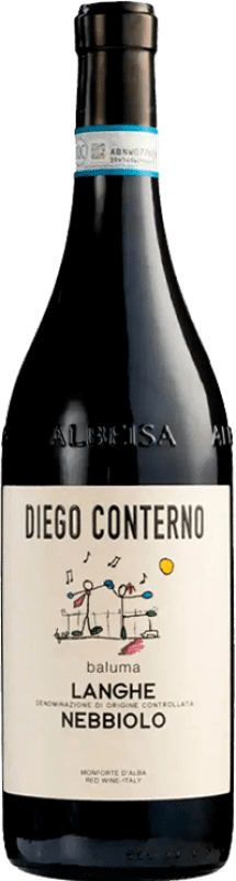 24,95 € Free Shipping | Red wine Diego Conterno Baluma D.O.C. Langhe Italy Nebbiolo Bottle 75 cl