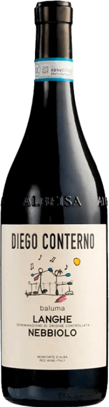 24,95 € Spedizione Gratuita | Vino Rosso Diego Conterno Baluma D.O.C. Langhe Italia Nebbiolo 75 cl