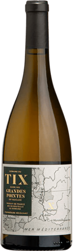 15,95 € 免费送货 | 白酒 Domaine du Tix Cuvée Des Grandes Pointes A.O.C. Vaucluse 法国 Viognier 瓶子 75 cl