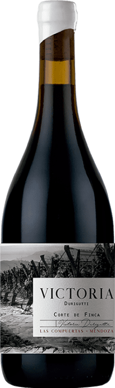 91,95 € Бесплатная доставка | Красное вино Durigutti Victoria Luján de Cuyo Аргентина Cabernet Franc, Malbec, Petit Verdot бутылка 75 cl