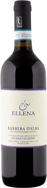 11,95 € Envio grátis | Vinho tinto Ellena Giuseppe D.O.C. Barbera d'Alba Itália Barbera Garrafa 75 cl