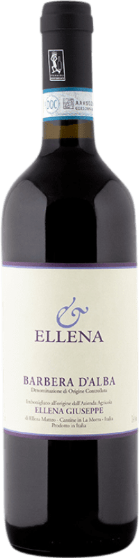 11,95 € Spedizione Gratuita | Vino Rosso Ellena Giuseppe D.O.C. Barbera d'Alba Italia Barbera 75 cl