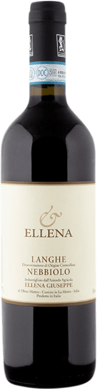 13,95 € 免费送货 | 红酒 Ellena Giuseppe D.O.C. Langhe 意大利 Nebbiolo 瓶子 75 cl