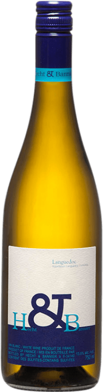 10,95 € Бесплатная доставка | Белое вино Hecht & Bannier Blanc A.O.C. Languedoc Франция Grenache White, Roussanne, Picapoll бутылка 75 cl