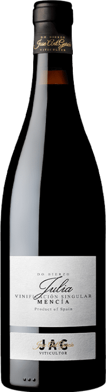 24,95 € Envío gratis | Vino tinto JAG Viticultor Julia Vinificación Singular D.O. Bierzo España Mencía Botella 75 cl