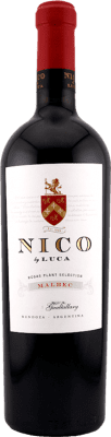 102,95 € Free Shipping | Red wine Luca Wines Laura Catena Nico I.G. Mendoza Argentina Malbec Bottle 75 cl