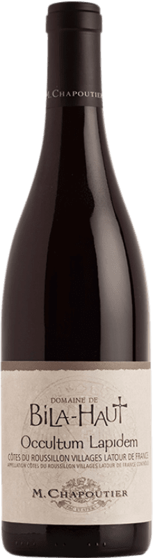 29,95 € Бесплатная доставка | Красное вино Michel Chapoutier Domaine Bila-Haut Occultum Lapidem Crianza — Крианса A.O.C. Côtes du Roussillon Руссильон Франция Syrah — Сира, Garnacha — Гренаш, Cariñena — Кариньян 75 cl