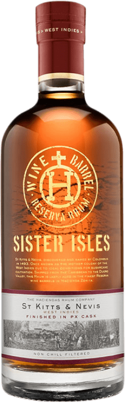 54,95 € Free Shipping | Rum Marqués de La Concordia Sister Isles Finished in PX Cask Saint Kitts and Nevis Bottle 70 cl