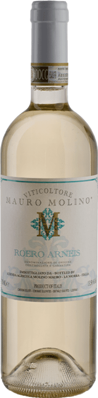 18,95 € Kostenloser Versand | Weißwein Mauro Molino D.O.C.G. Roero Italien Arneis 75 cl
