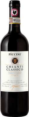 11,95 € Envio grátis | Vinho Tinto Piccini Clássico D.O.C.G. Chianti Itália Sangiovese 75 cl