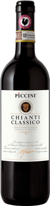 11,95 € Бесплатная доставка | Красное вино Piccini Классический D.O.C.G. Chianti Италия Sangiovese — Санджовезе 75 cl