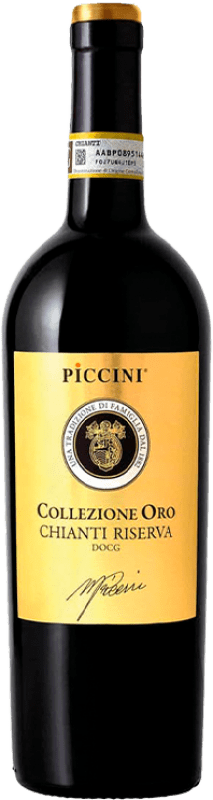 11,95 € Kostenloser Versand | Rotwein Piccini Collezione Oro Reserve D.O.C.G. Chianti Italien Cabernet Sauvignon, Sangiovese Flasche 75 cl