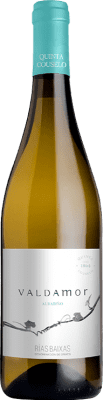 19,95 € Spedizione Gratuita | Vino bianco Quinta de Couselo Valdamor D.O. Rías Baixas Spagna Albariño Bottiglia 75 cl