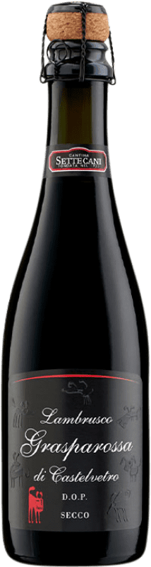 7,95 € Envío gratis | Espumoso blanco Settecani Tradizione Secco D.O.C. Lambrusco Grasparossa di Castelvetro Italia Lambrusco Grasparossa Botella 75 cl