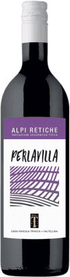 10,95 € Envío gratis | Vino Tinto Triacca Perlavilla I.G.T. Terrazze Retiche Italia Nebbiolo 75 cl