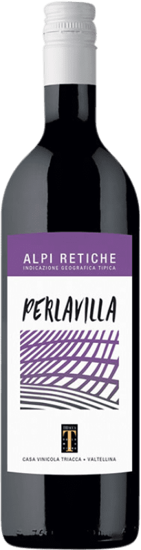 14,95 € Kostenloser Versand | Rotwein Triacca Perlavilla I.G.T. Terrazze Retiche Italien Nebbiolo Flasche 75 cl