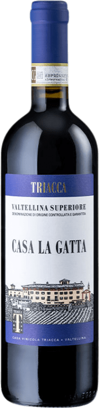 24,95 € Kostenloser Versand | Rotwein Triacca Casa La Gatta D.O.C.G. Valtellina Superiore Italien Nebbiolo Flasche 75 cl