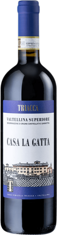 24,95 € 送料無料 | 赤ワイン Triacca Casa La Gatta D.O.C. Valtellina イタリア Nebbiolo ボトル 75 cl