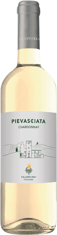 16,95 € Envío gratis | Vino blanco Vallepicciola Pievasciata I.G.T. Toscana Italia Chardonnay Botella 75 cl