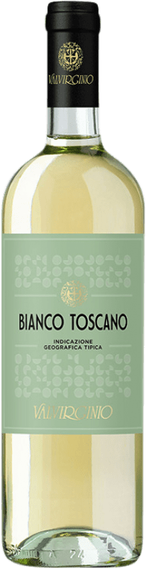 7,95 € 免费送货 | 白酒 Valvirginio Bianco I.G.T. Toscana 意大利 Trebbiano, White Malvasia 瓶子 75 cl